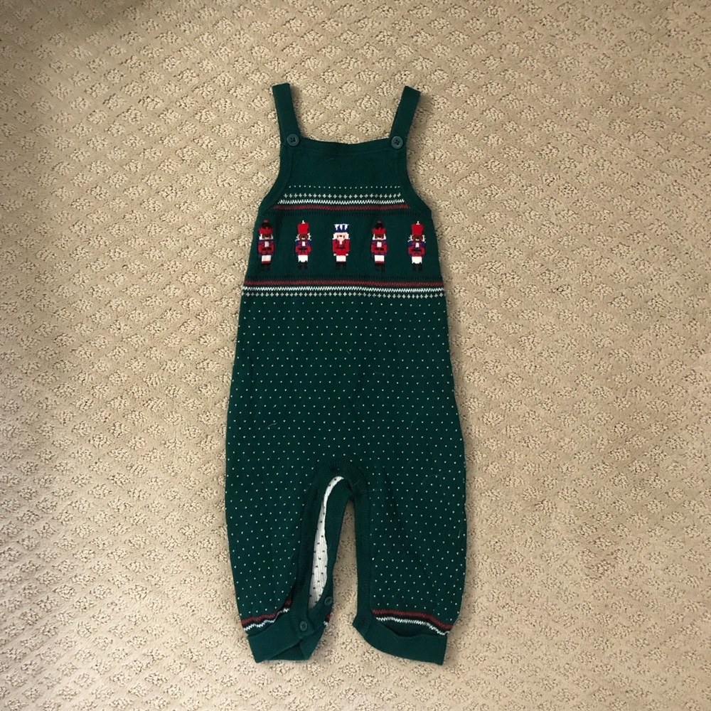 Like new - Janie & Jack boys holiday romper - 6-12 months